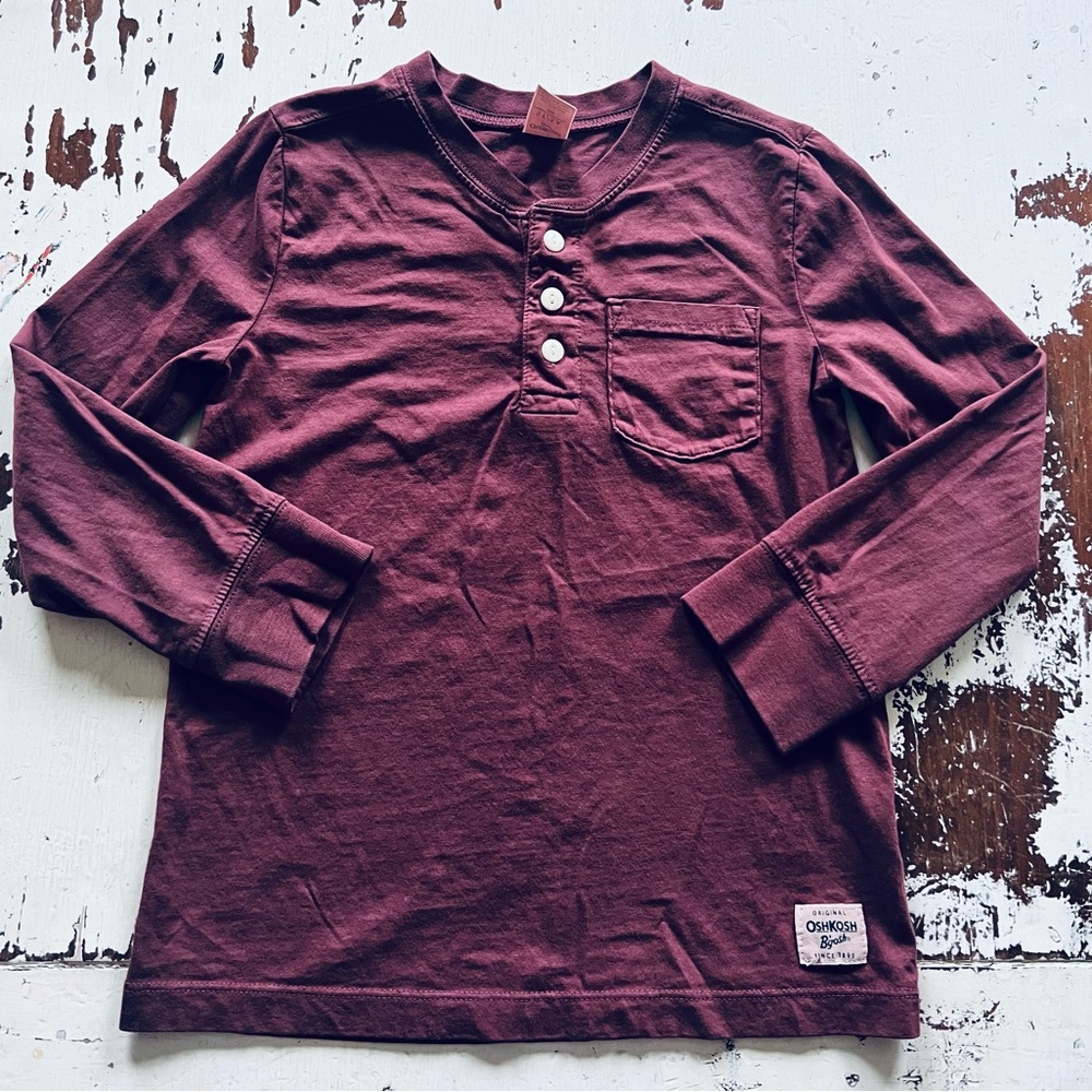Burgundy Henley